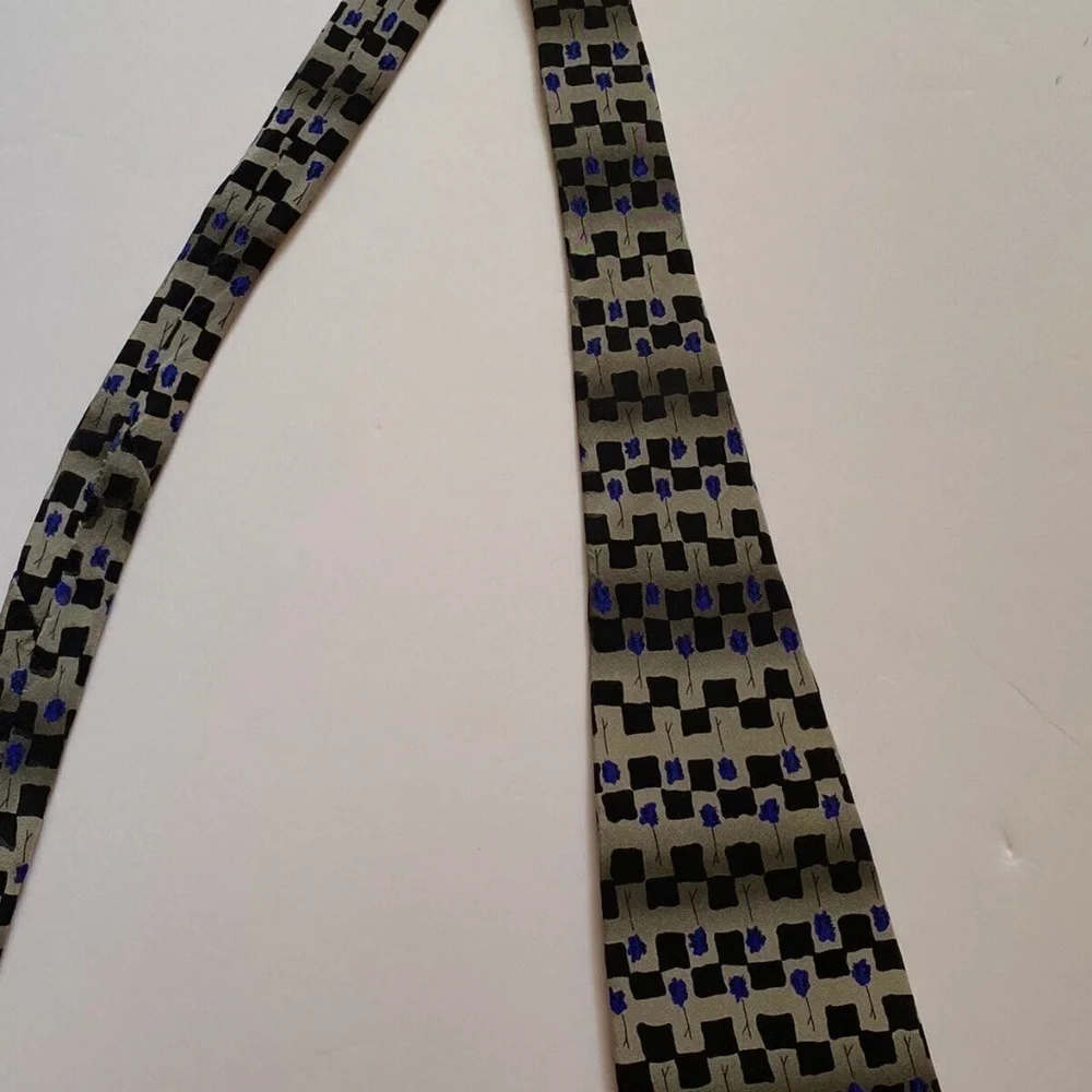 Jerome J Garcia Men Tie 100% Silk Imported Fabric Made In The USA Banyan Trees 2